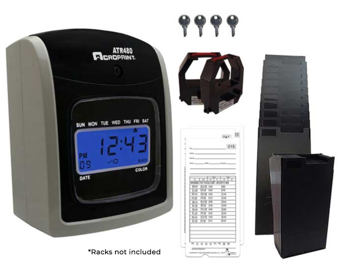 Acroprint-ATR480-Totalizing-Time-Clock-Bundle