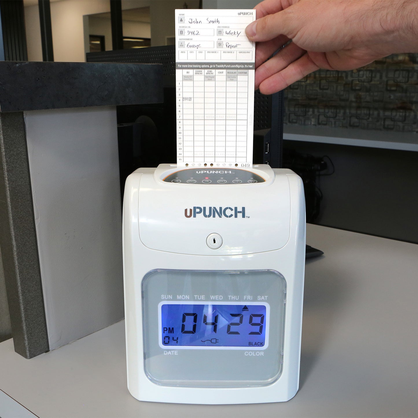 Punch-HN4000-Calculating-Time-Clock-with-card