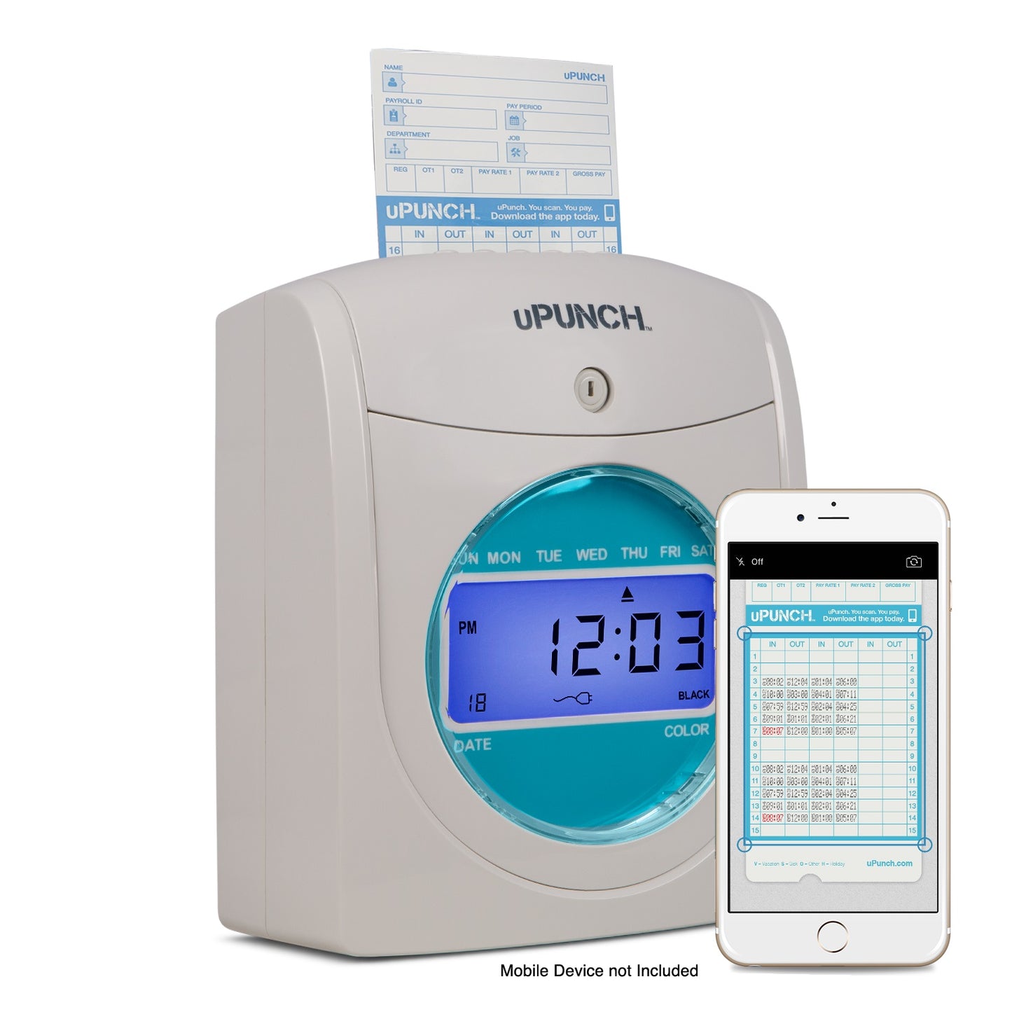 uPunch-FN1000-Time-Clock-and-APP