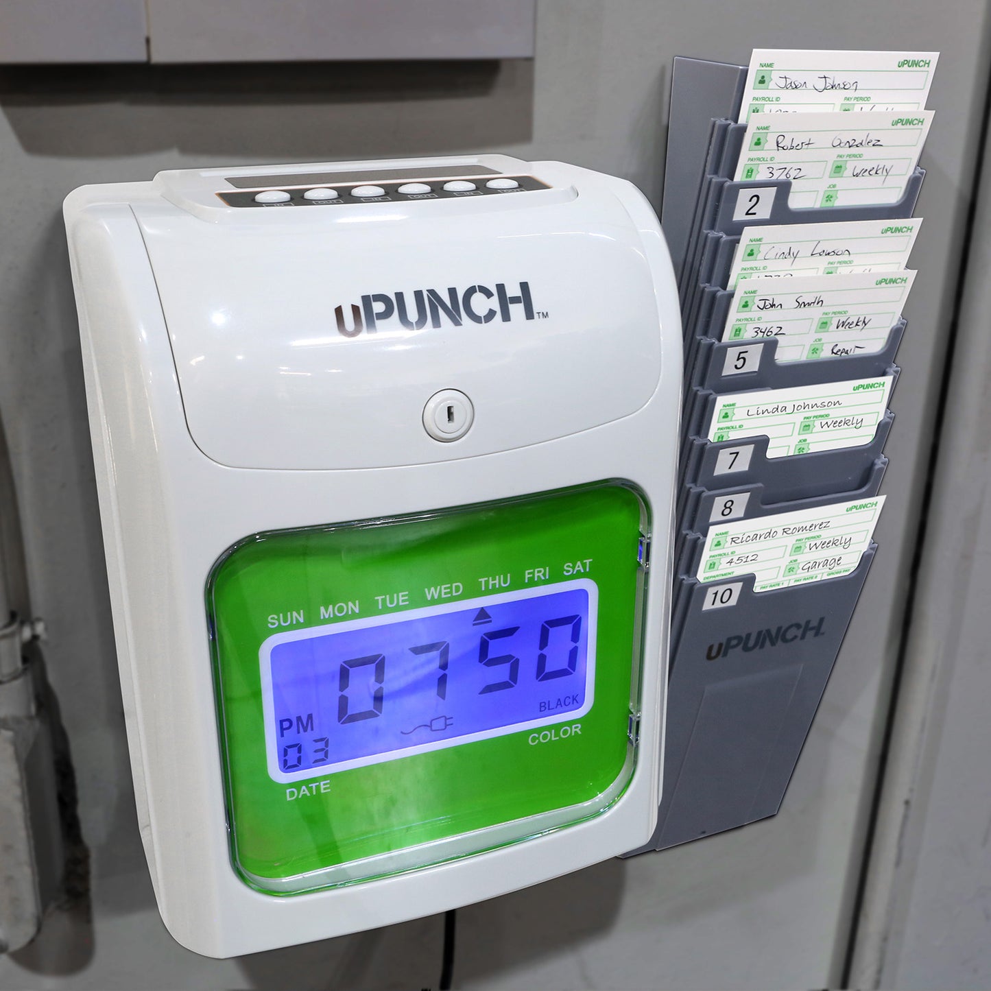 uPunch-HN3000-Employee-Time-Clock-Wall-Mount